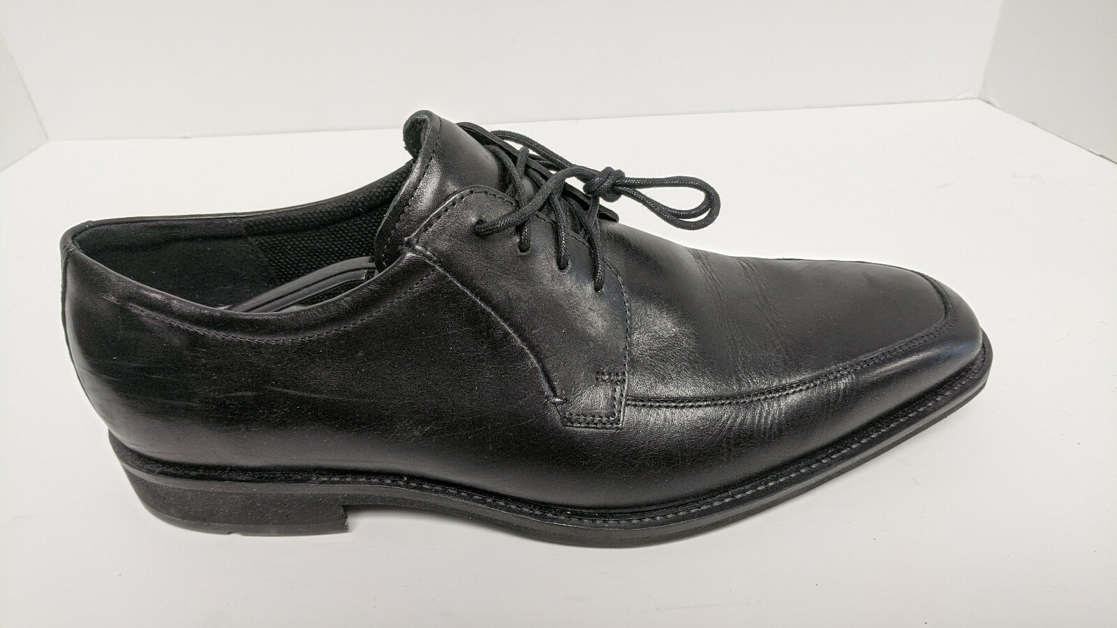 SAOLA ECCO Calcan Scarpe Oxford Pelle Nera Uomo 44 EU (US 10 10.5)