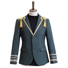 Men's Single-Breasted Tuxedo Jacket Suit Blazer Party Prom Coat Casual