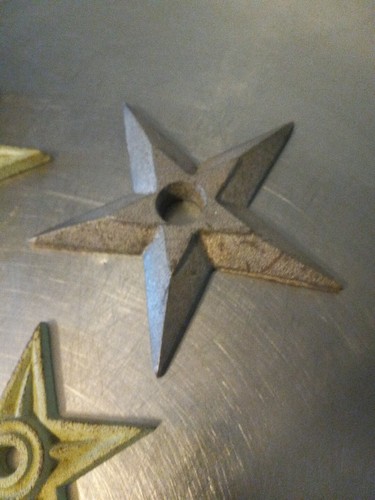 4 Cast Iron Star 3 diferent sizes - Picture 5 of 6