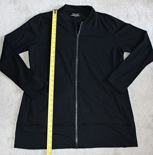 Eileen Fisher - Flight Jacket -Organic Cotton Stretch, Black, M - $209 Excellent - Imagen 7 de 9