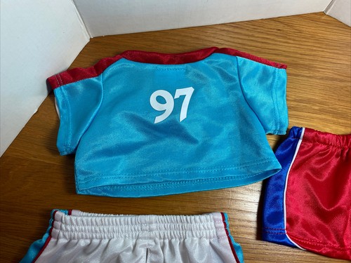 Red/White/Blue Build-A-Bear Workshop TEAM SOCCER UNIFORM BABW - Picture 8 of 8