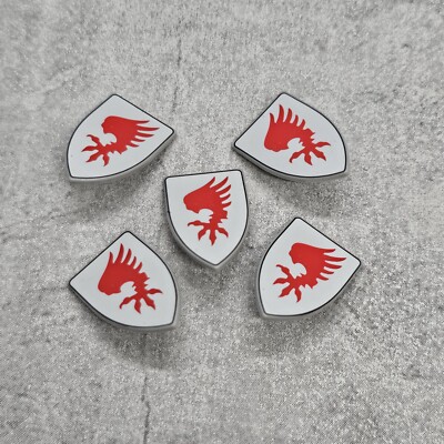 5pack Red Talon Shield Blocks Accessories for Minifigures Gt2TS64