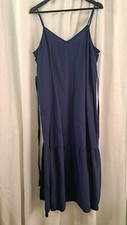 Universal Thread Navy 100 Cotton Midi Dress, Size Large