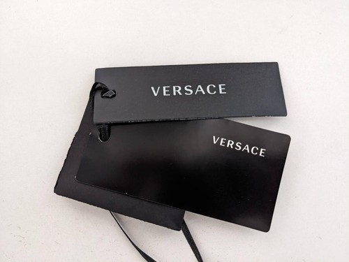 Versace Baroque Shirt Silk Cotton Long Sleeve Black Gold Mens Size 38 Italy USED - Picture 10 of 10