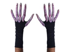 Adult Alien Gloves Long Finger Latex Sci-Fi Halloween Roswell UFO Area 51 Hands