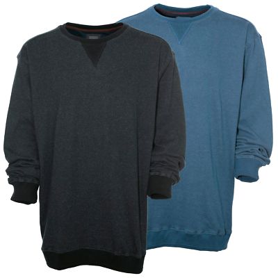 Kitaro Sweatshirt Sweat Shirt Herren Langarm Baumwolle Rundhals Plusgrße