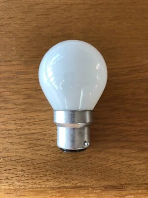 Golf Ball Opal Light Bulbs 15w, 25w, 40w & 60w BC/B22 Bayonet Cap x 10
