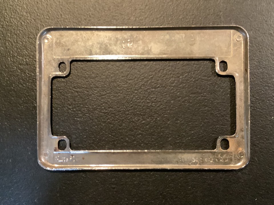 Vintage Longhorn Harley Davidson Dealer Motorcycle License Plate Frame
