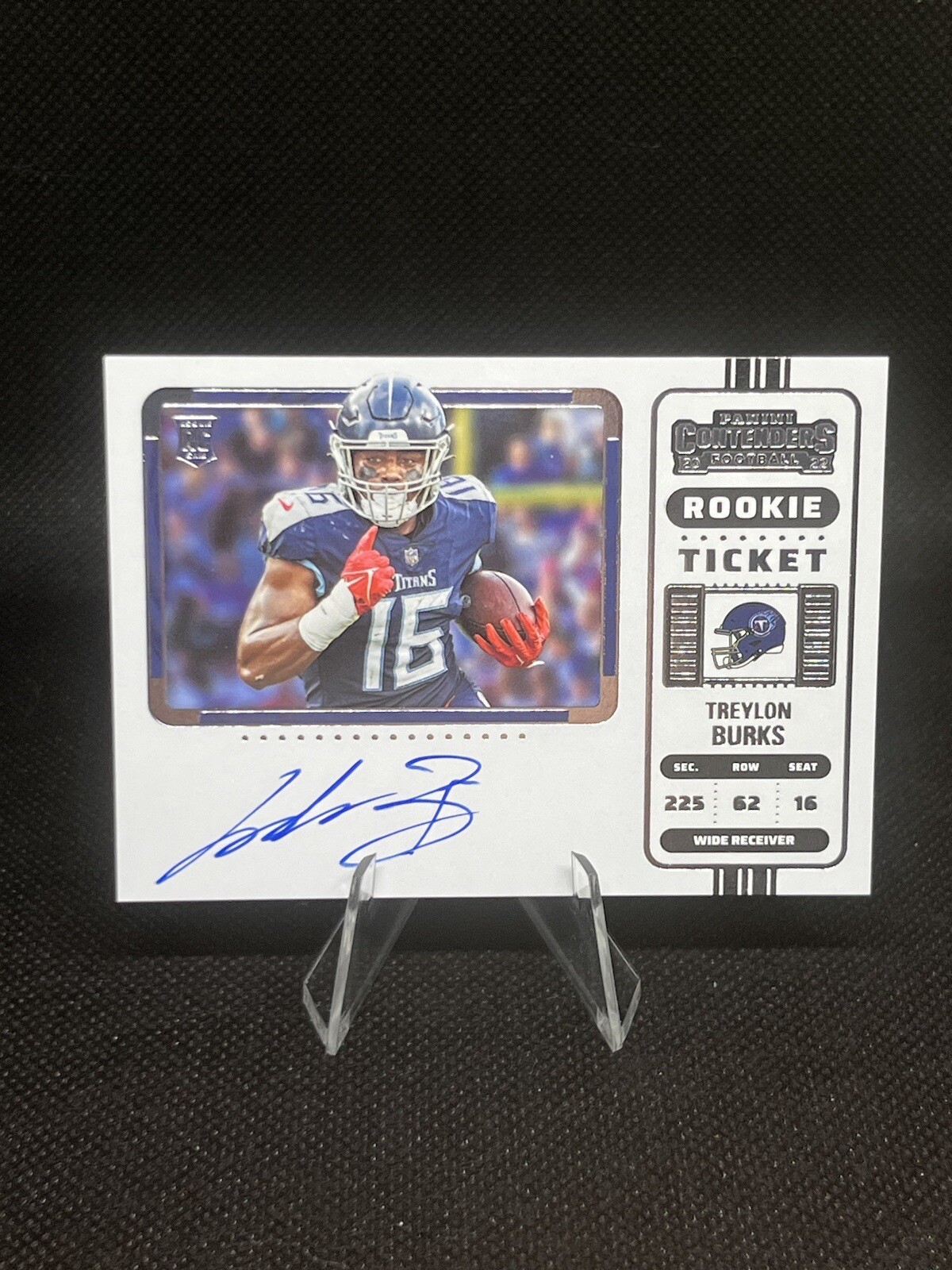 2022 Contenders Treylon Burks Variation Rookie Ticket RPS Auto RC #137 On Card