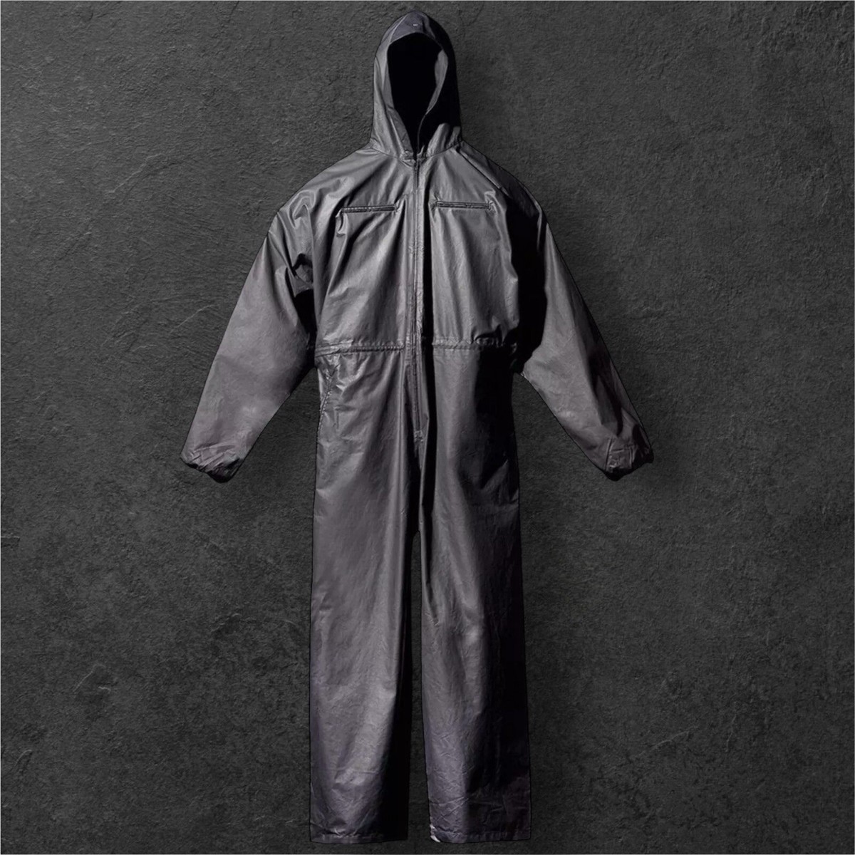Yeezy Gap Engineered by Balenciaga Coated Cotton Overall - Black