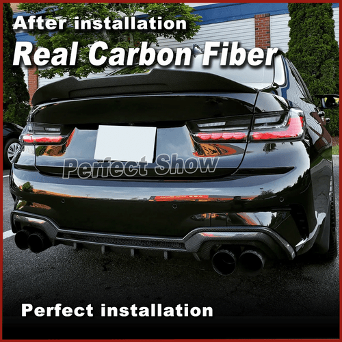 Carbon Heckdiffusor Diffusor Heckansatz für BMW 3er G20 G28 mit M-Paket 2019-20 - Picture 6 of 14