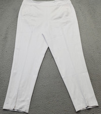 Greg Norman Golf Performance Pants Womens XL White Comfort Control Panel Zipper