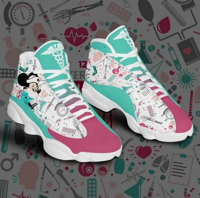 Hot Nurse Mickey Disney 2021 Shoes Jordan 13 - Gift Shoes ...