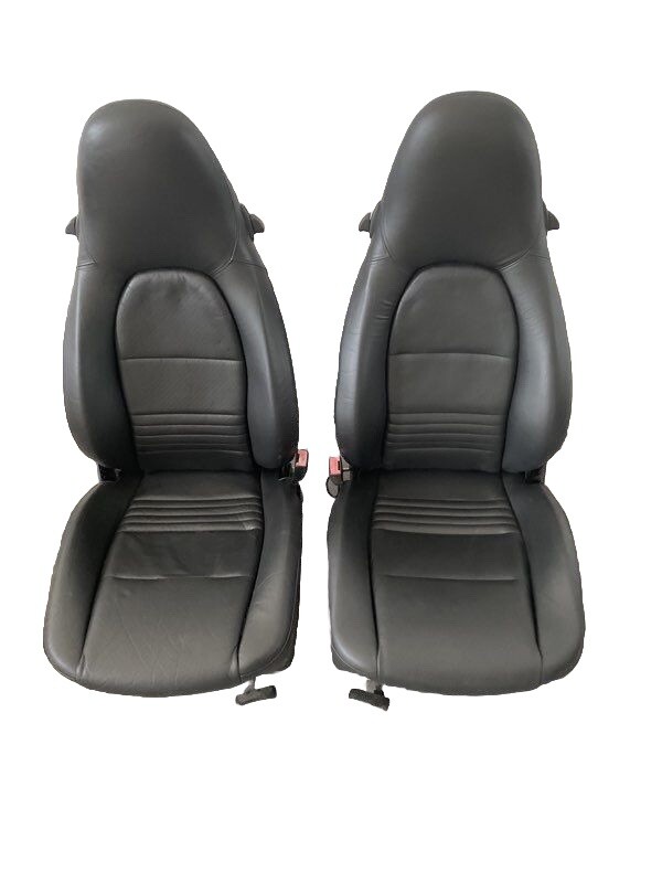 Porsche 986 Boxster 1997-2004 Black Synthetic Leather Seat Covers