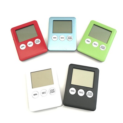 Digital LCD Kitchen Count Timer Tool Count-Down/Up Clock Alarm Magnetic Reminder