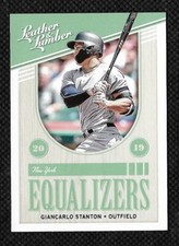 Giancarlo Stanton 2019 Panini Leather & Lumber Equalizers #EQ-3 New York Yankees