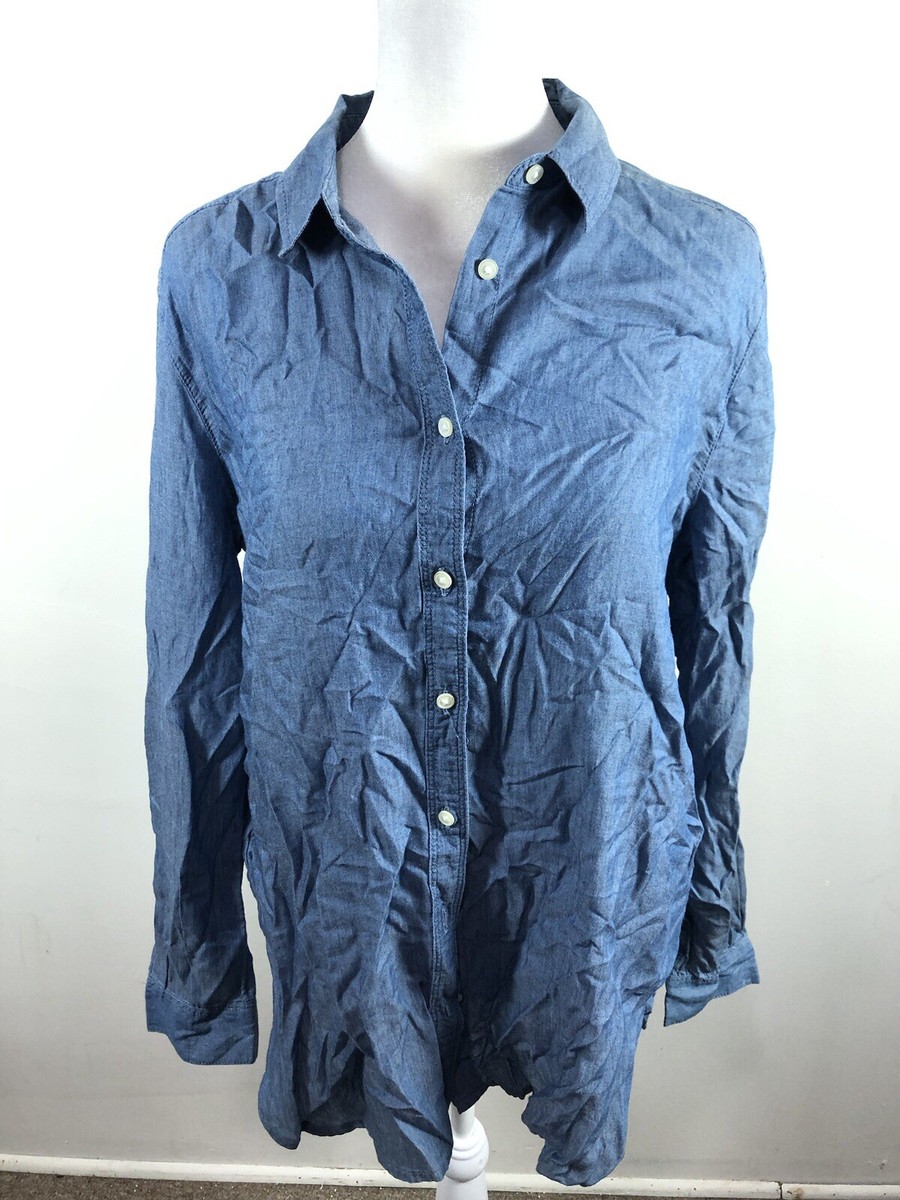 Ann Taylor Loft The Softened Shirt Size M Chambray