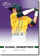 DANIEL ROBERTSON 2012 Rize Rookie PURPLE Paragon RC #/5