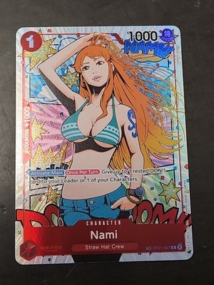 TCG One Piece English Nami Treasure Rare ST01-007 Wings of the Captain Foil    