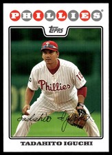 Tadahito Iguchi 2008 Topps #184 Phillies MLB READ FREE SHIPPING AutographDen