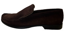 Bass.H.Weejun&CO dark tan suede loafers UK 8 US 9 EU 42 REF H152 =