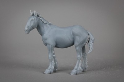 Paintable Resin Molly Shire Filly/Foal/Yearling ~ Breyer Stablemate Scale 1:32