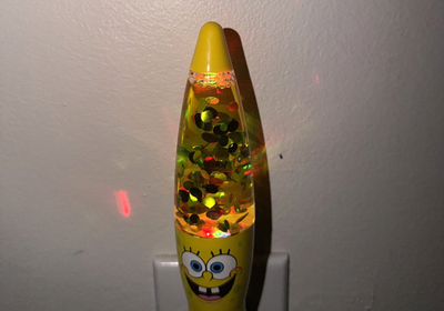 Rare Vintage SpongeBob SquarePants Electric Night Light Glitter