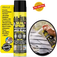 Heavy Duty Liquid Sealant Spray Waterproof Air Tight Seal for All Surfaces 14 Oz