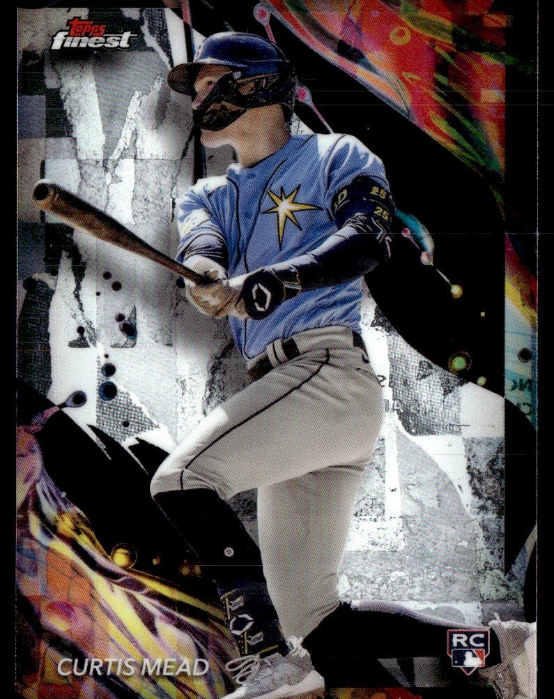 CURTIS MEAD 2024 TOPPS FINEST UNCOMMON RC TAMPA BAY RAYS #188