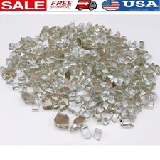 Platinum Reflective Fire Glass 10lbs Fire Pits Heat Treated Decorative Use