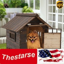 Indoor Outdoor Dog House Adjustable Skylight Pet Shelter Waterproof For S Dogs