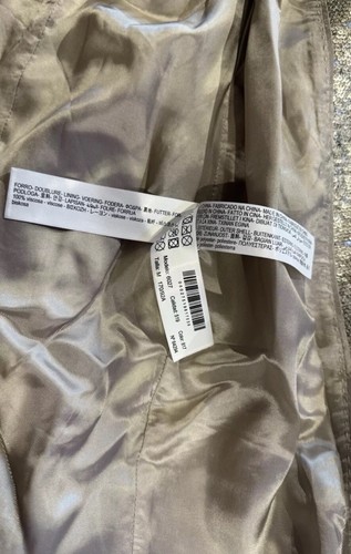 BNWT Massimo Dutti Zara Trinny Sequin Gold Metallic Blazer Jacket S UK 8-10 - Picture 12 of 12