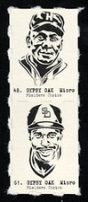 JUD WILSON - DAVE WINFIELD Uncut 2-Card Panels RARE MICRO Cards