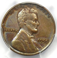1955 Doubled Die Obverse Lincoln Cent 1C Penny DDO FS-101 - PCGS AU Details