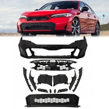 Front Bumper Cover Assembly Kit Matte Black For 2025-2026 Honda Civic