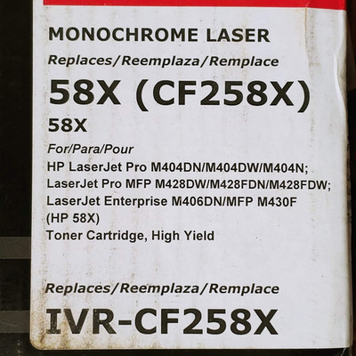 CF258X 58X Toner WITH CHIP for HP LaserJet Pro M404dw MFP M428fdw lot