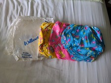 Vintage Wellowear Infant Baby Nylon/Plastic Pants/Nappy Cover Pack 4