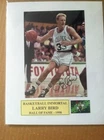 Autograph Larry Bird 5x7 color photo mounted to 8x10 w/coa