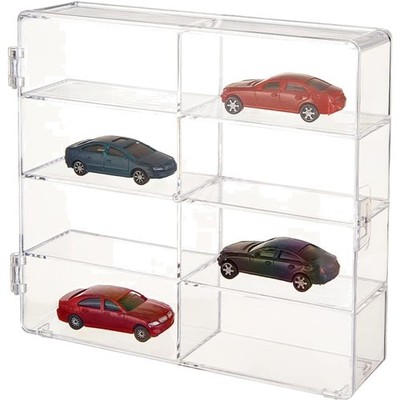 Acrylic Auto Vitrine 8 Fächer transparente Displaybox Modellautos Schmuck