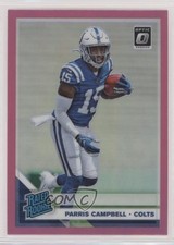 2019 Panini Donruss Optic Rated Rookie Pink Prizm Parris Campbell #165 1u6