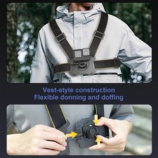 Chest Strap for DJI Osmo Action Magnetic Quick Release Mount for Insta360 GO 3/2