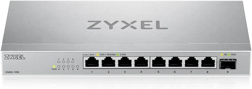 Zyxel 8-Port 2.5G Multi-Gig Unmanaged Switch with 1 x 10G SFP+ Desktop or Wall - Image 2 of 4