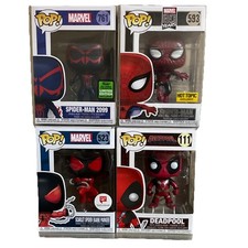 Marvel funko pop Spider-Man, Scarlet Spider, 2099, Deadpool Exclusive