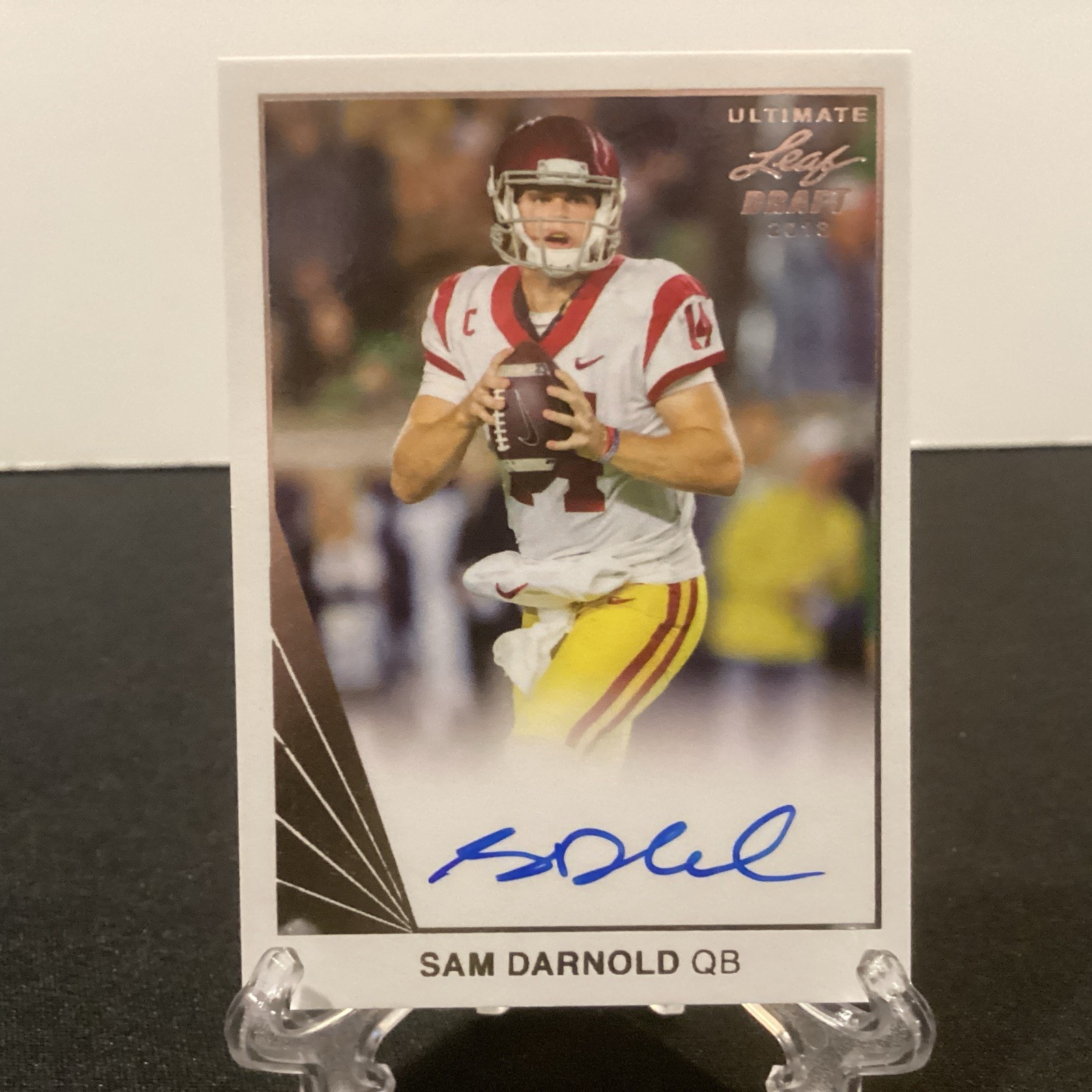 Sam Darnold Leaf Ultimate Draft 1991 Leaf Rookie Autograph #SD1 Base