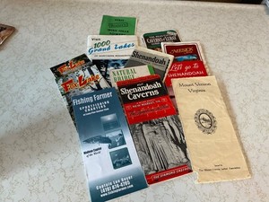 (107). Vintage Travel Brochures Lot