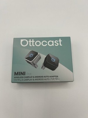 Ottocast Mini Pot USB Wireless Carplay Android Auto Adapter CP88-T3 Black Car
