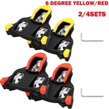 2/4Sets 6 Degree Float Road Bike Pedal Cleats Set For Shimano SM-SH11 SPD-SL NEW