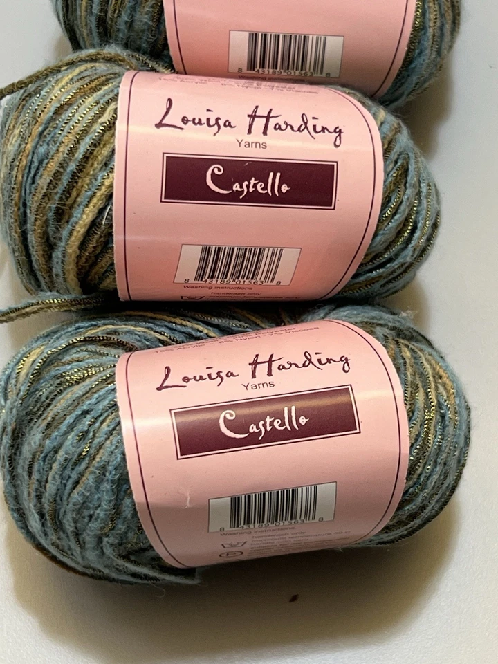 Louisa Harding CASTELLO Yarn #04 Wool/Polyester/Acrylic 50gr ea. Set of 5 - Image 3 of 4