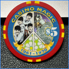 NICE 1 CASINO MAGIC CASINO CHIP POKER CHIP BOSSIER CITY LOUISIANA MILLENNIUM