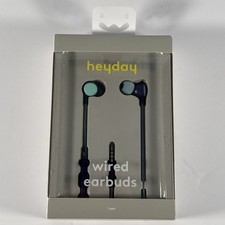 Heyday Wired Earbuds 3.5mm Plug Microphone Comfort Fit In-Ear